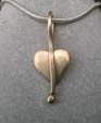 handmade gold heart charm