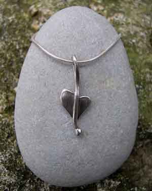 Silver heart pendant