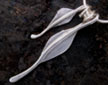handmade leaf charm necklace