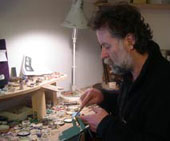 Michael Jefferies in the workshop