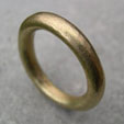 hammered thick gold wedding ring
