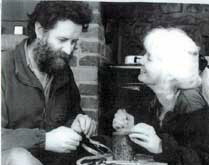 Sue Yeoman and Michael Jefferies handcrafting jewellery