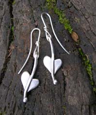 handcrafted silver earrings
