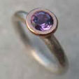 designer amethyst engagement ring