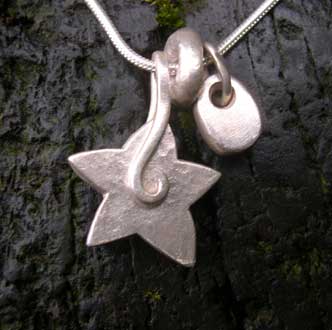 star and pebble charm necklace