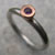 amethyst ring set in 9ct red gold