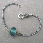 blue glass starter bracelet