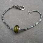 green glass starter bracelet