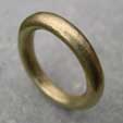 Chunky wedding ring made in 18ct gold
