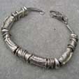 Handmade silver bead bracelet