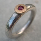 designer ruby engagement ring