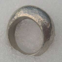 chunky handmade silver ring