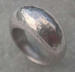 chunky handmade silver ring