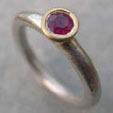handmade ruby engagement ring